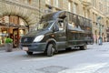 UPS Delivery Truck in Helsinki, Finland Royalty Free Stock Photo